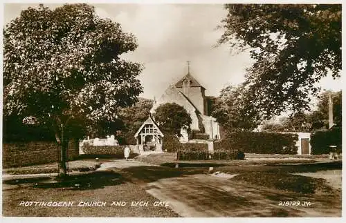 United Kingdom England Rottingdean church and Lych gate