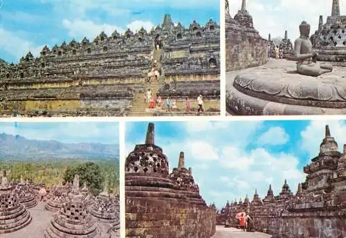 Indonesia Central Java Borobudur Temple multi view