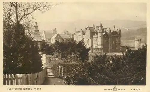United Kingdom Scotland Abbotsford garden front