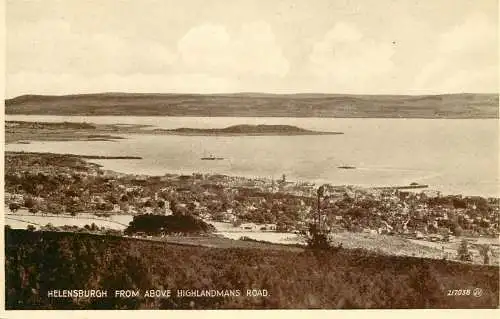 United Kingdom Scotland Helensburgh from above Highlandmans road