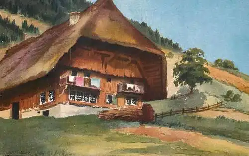 Germany postcard Schwarzwaldhaus