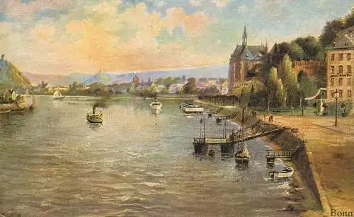 Germany postcard Bonn Rheinpanorama Universitatsstad