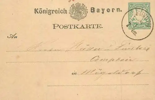 Konigreich Bayern royal correspondence