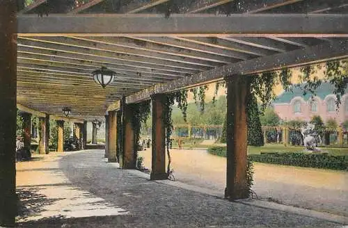Germany postcard Mannheim Friedrichsplatz Pergolen