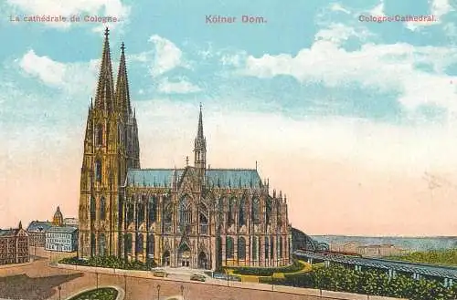 Germany postcard Koln dom la cathedrale