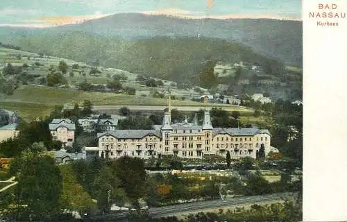 Germany postcard Bad Nassau kurhaus