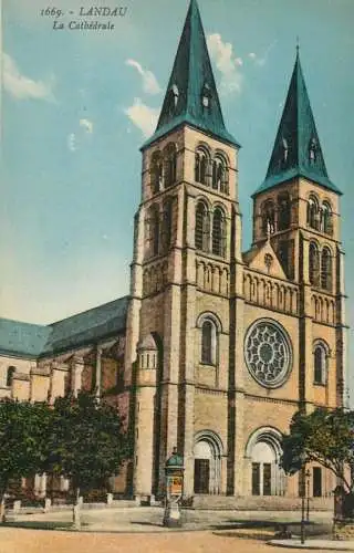 Germany postcard Landau cathedrale