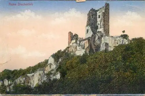 Germany postcard ruine Drtachenfels