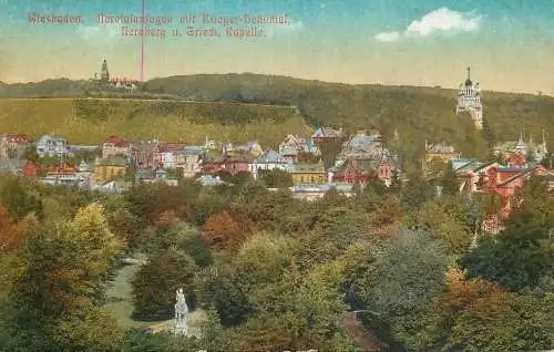 Germany postcard Wiesbaden Neroberg Griech kapelle