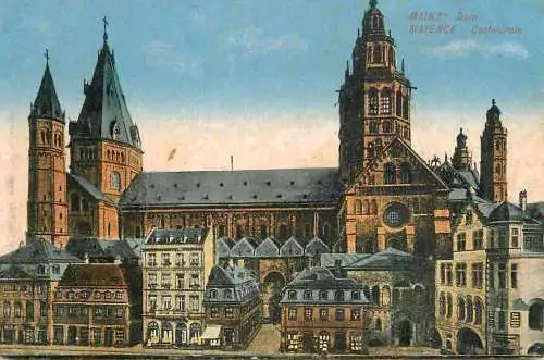 Germany postcard Mainz dom