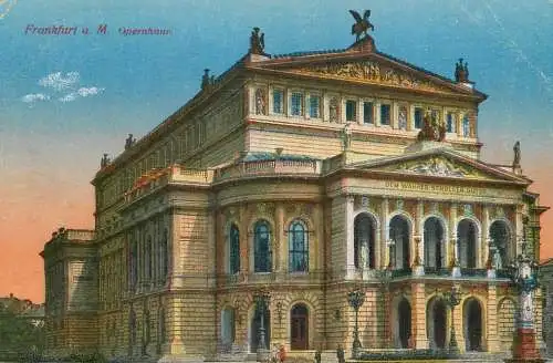 Germany postcard Frankfurt a.M. Opernhaus