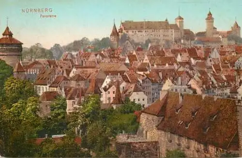 Germany postcard Nurnberg panorama