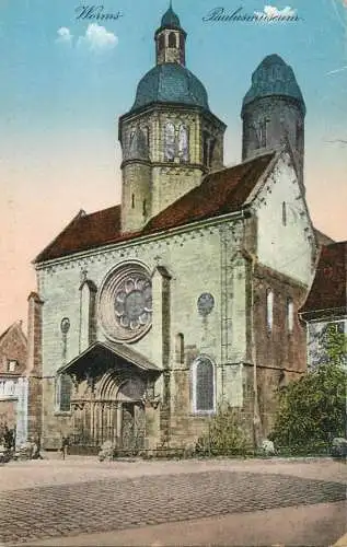 Germany postcard Worms Paulusmuseum