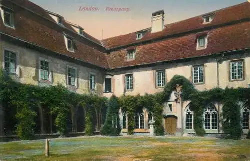 Germany postcard Landau Kreuzgang