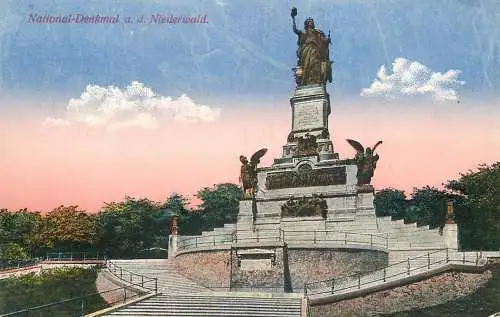 Germany postcard National Denkmal a.d. Niederwald
