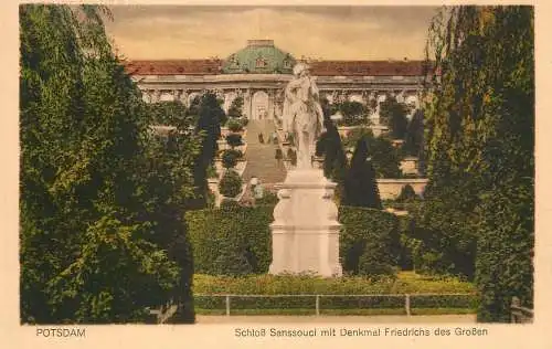 Germany postcard Potsdam schloss Sanssouci
