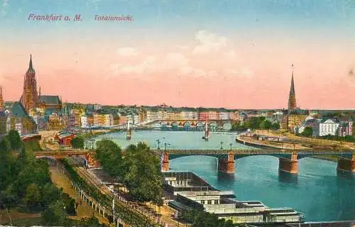 Germany postcard Frankfurt a. M. Totalansicht