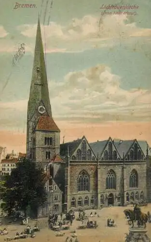 Germany postcard Bremen Liebfrauenkirche