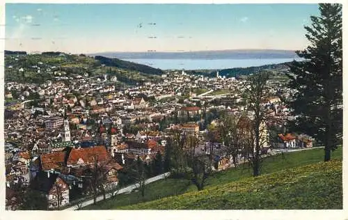 Switzerland postcard St. Gallen mit Bodensee 1928