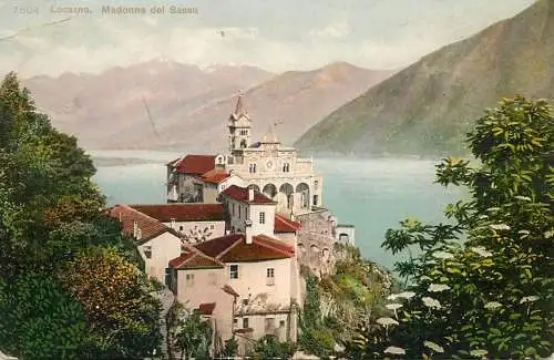 Switzerland postcard Locarno Madonna del Sasso