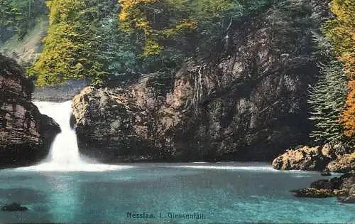 Switzerland postcard Nesslau i Giessenfall