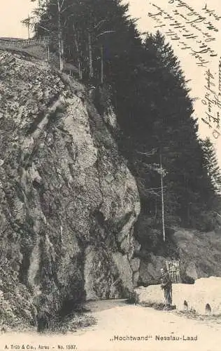 Switzerland postcard Hochtwand Nesstau Laad