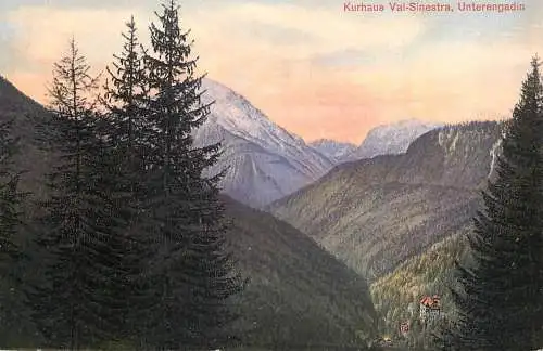 Switzerland postcard Kurhaus val Sinestra
