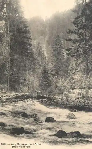 Switzerland postcard aux Sources de l'Orbe