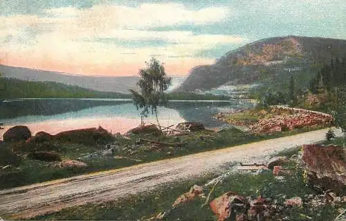 Switzerland postcard lake landscape
