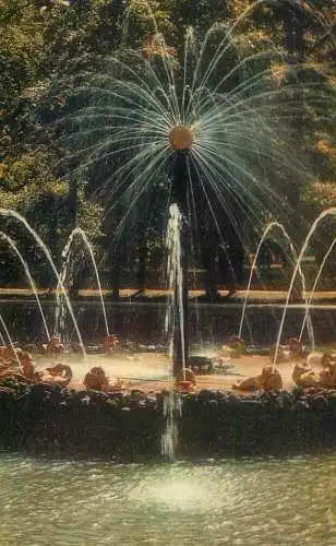 Russia St Petersburg Petrodvorets - The Sun Fountain