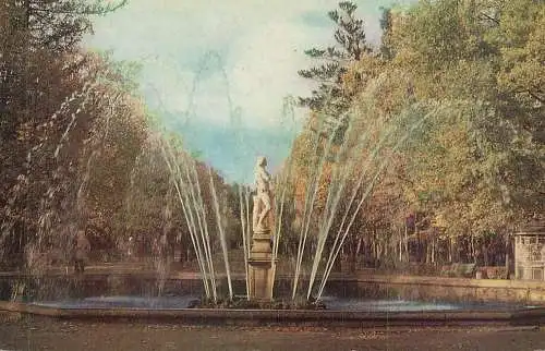 Russia St Petersburg Peterhof - fountain with sculpture of Adam