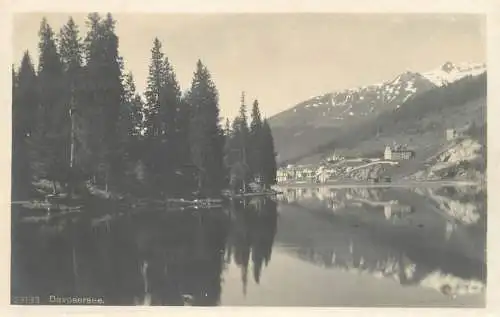 Switzerland postcard Davosersee 1918