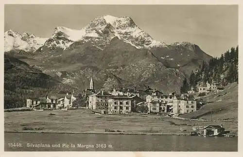 Switzerland postcard Silvaplana und Piz la Margna