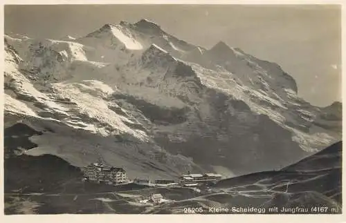 Switzerland postcard kleine scheidegg mit Jungfrau