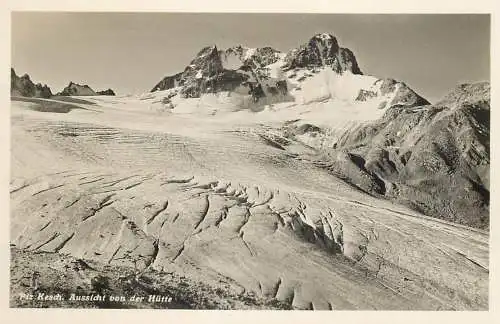 Switzerland postcard Piz Kesch Aussicht von der Hutte