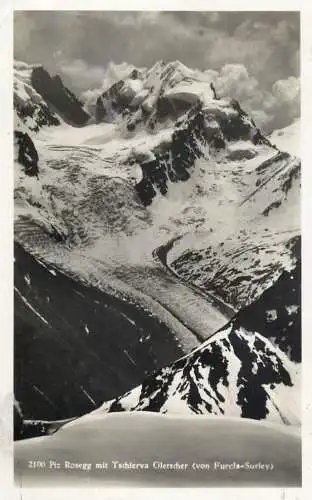 Switzerland postcard Piz Rosegg mit Tschierva Gletscher