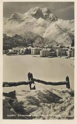 Switzerland postcard Silvaplana gegen Piz la Margna
