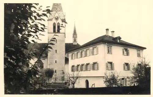 Switzerland postcard village scene church clocktower place to identify
