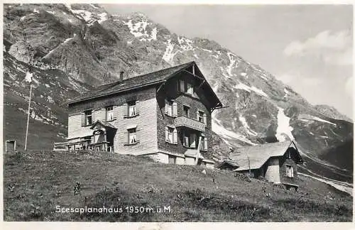 Switzerland postcard Scesaplanhaus 1950m