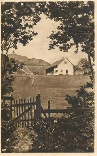 Switzerland postcard hutte am Schauenberg
