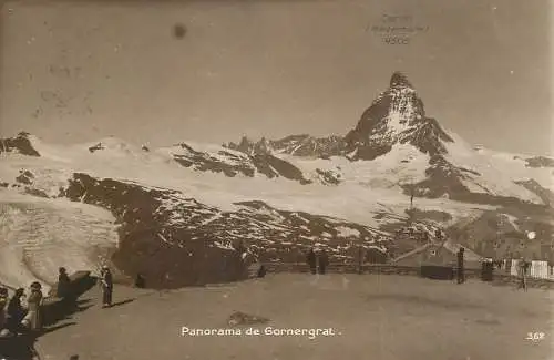 Switzerland postcard panorama de Gornergrat
