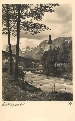 Switzerland postcard Fruhling im Tal