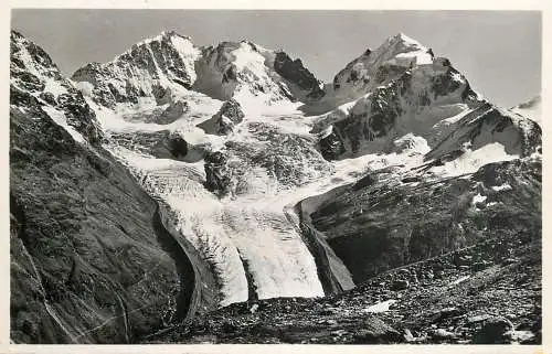 Switzerland postcard Piz Bernina  und Roseg