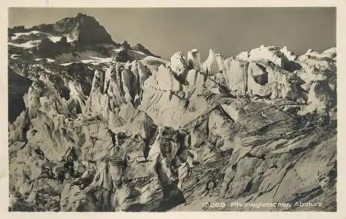 Switzerland postcard Rhonegletscher 1948 Absturz