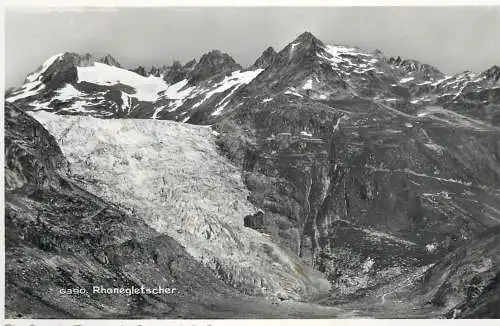 Switzerland postcard Rhonegletscher 1948