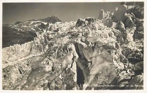 Switzerland postcard Rhonegletscher glacier du Rhone