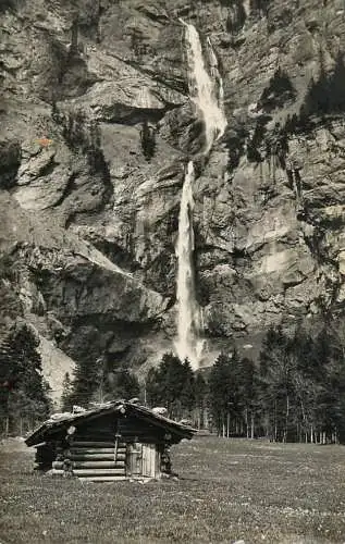 Switzerland postcard Kandersteg Almenbachfall