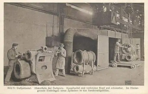 Hannover Germany locomotives manufactory industry Georg Egestorff factory Hanomag Hannover Linden Postkarte