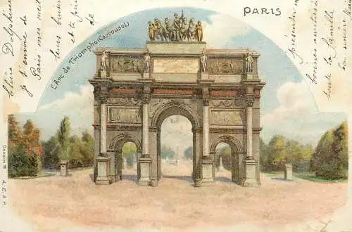 Paris  Arc de Triomphe 1900