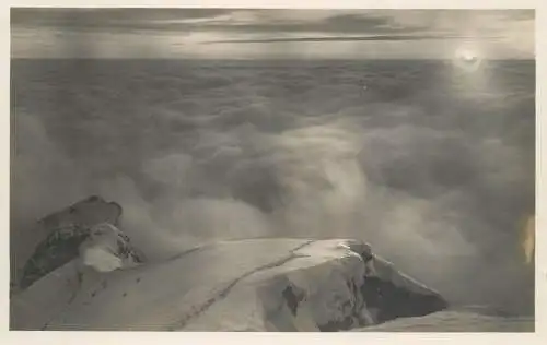 Switzerland postcard Santis Sonnenuntergang